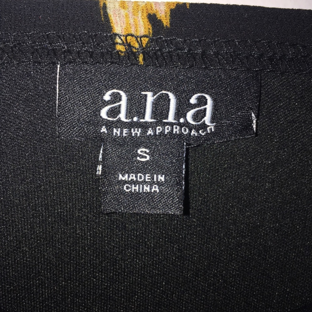 A.N.A | Spaghetti Strap High-Low Racerback Black and Brown Dress Size Small - Picture 5 of 8